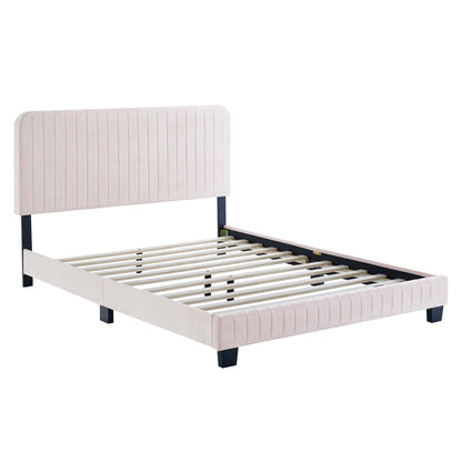 Celine Tufted Performance Velvet Twin Bed