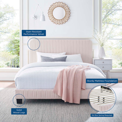 Celine Tufted Performance Velvet Twin Bed