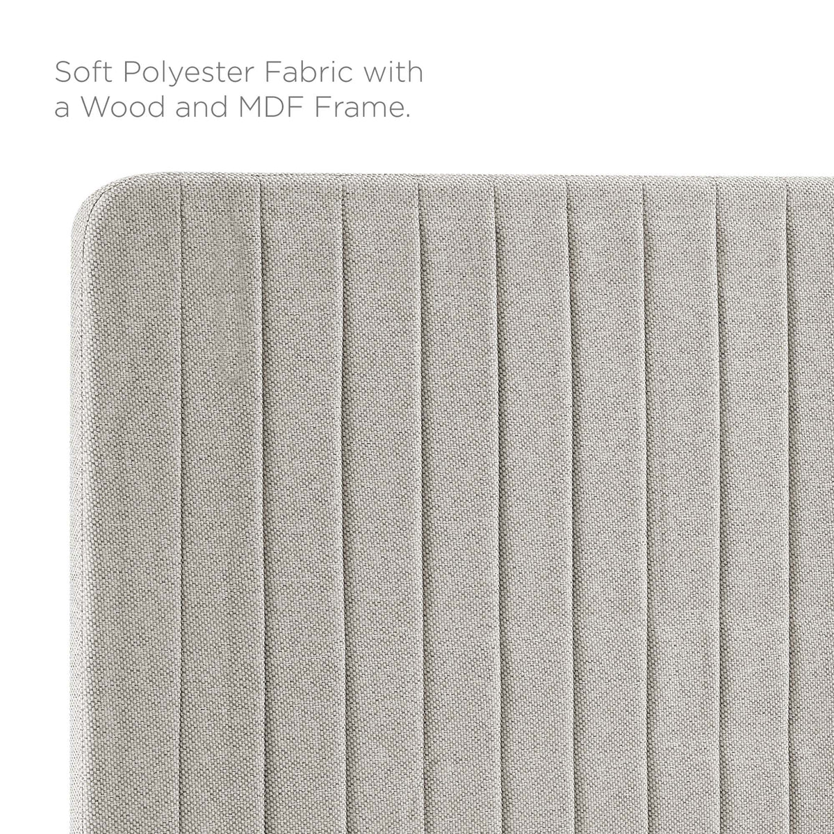 Milenna channel tufted fabric headboard full/queen in gray by HouseOfZazla on Tampa Home & Garden Store