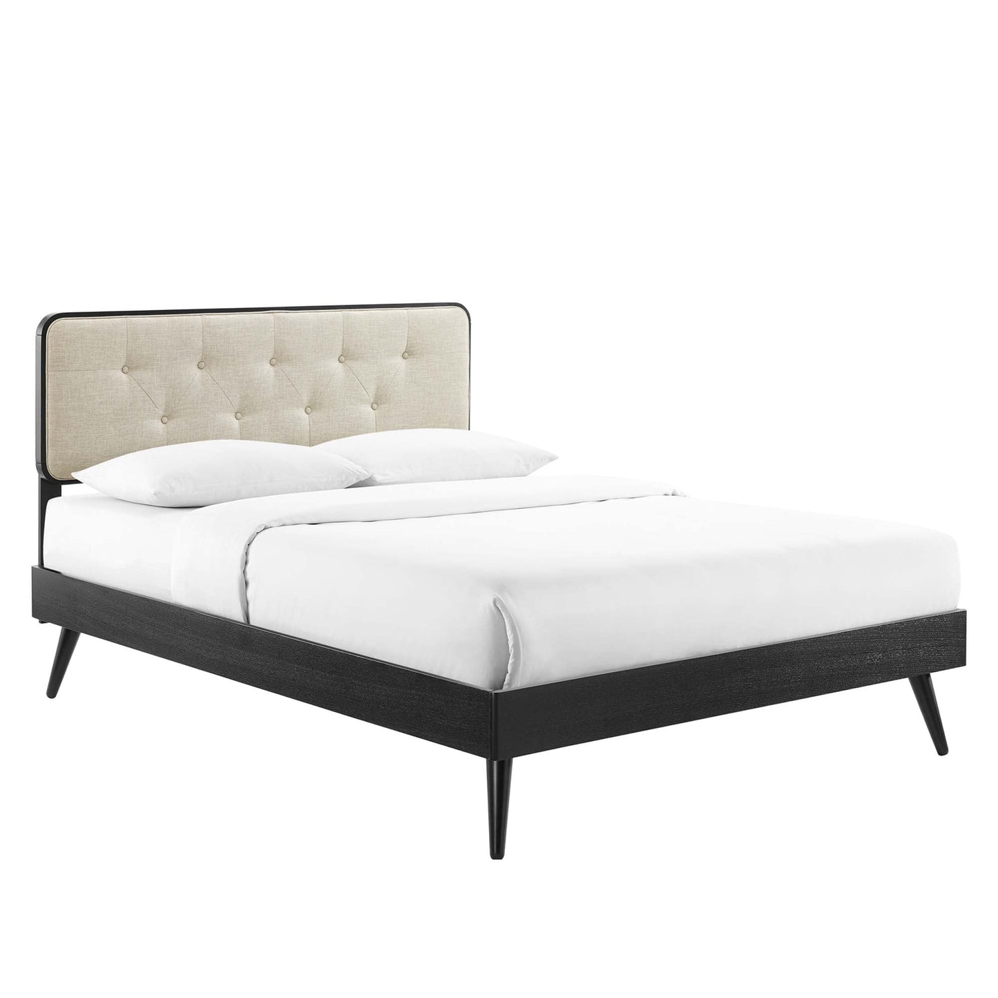 Bridgette Queen Platform Bed and Wooden Frame