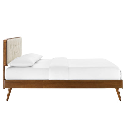 Bridgette Queen Platform Bed and Wooden Frame