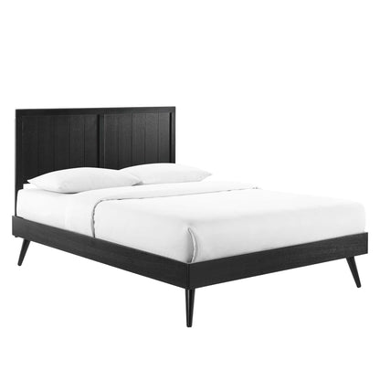 Modway Wood King Platform Bed and Splayed Legs