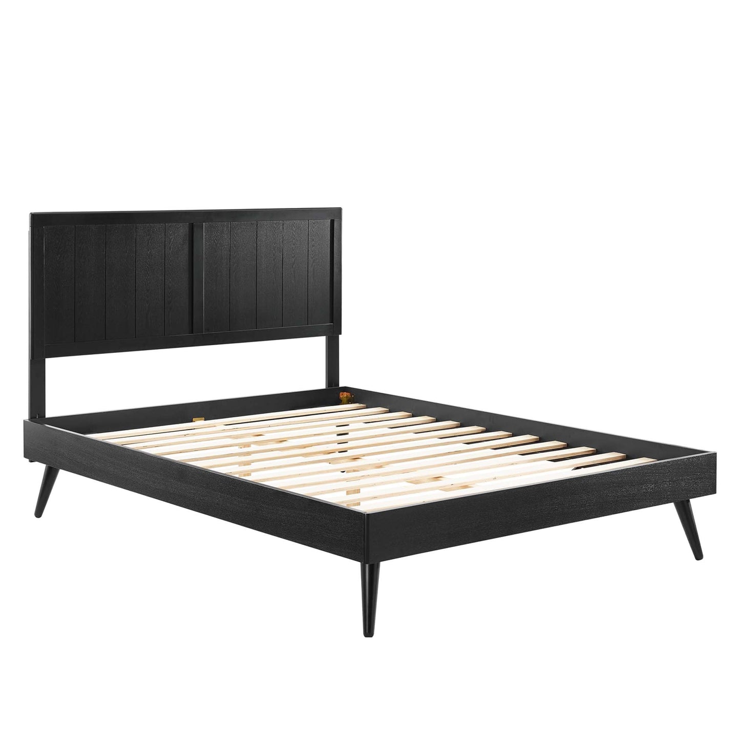 Modway Wood King Platform Bed and Splayed Legs