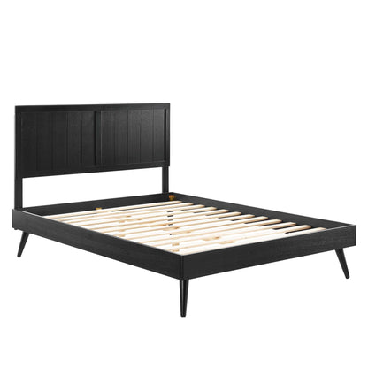 Modway Wood King Platform Bed and Splayed Legs