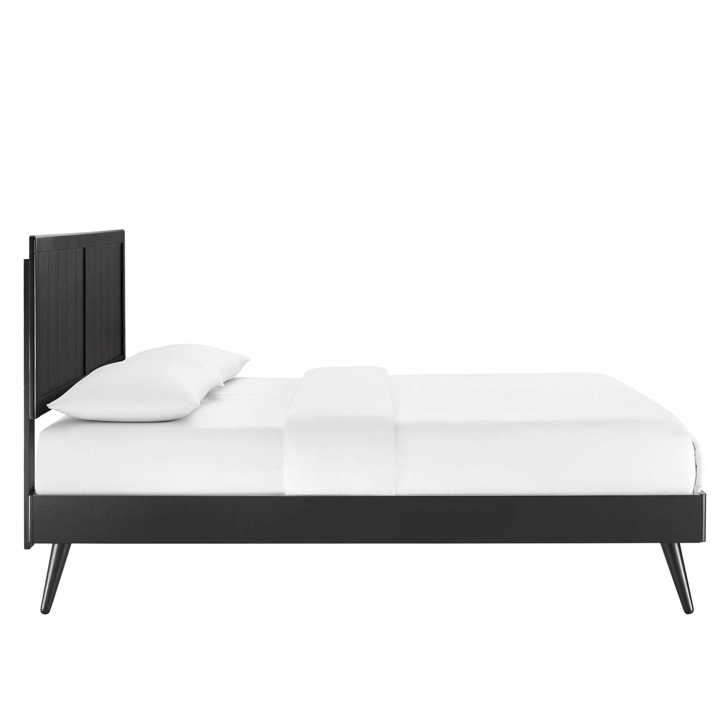 Modway Wood King Platform Bed and Splayed Legs