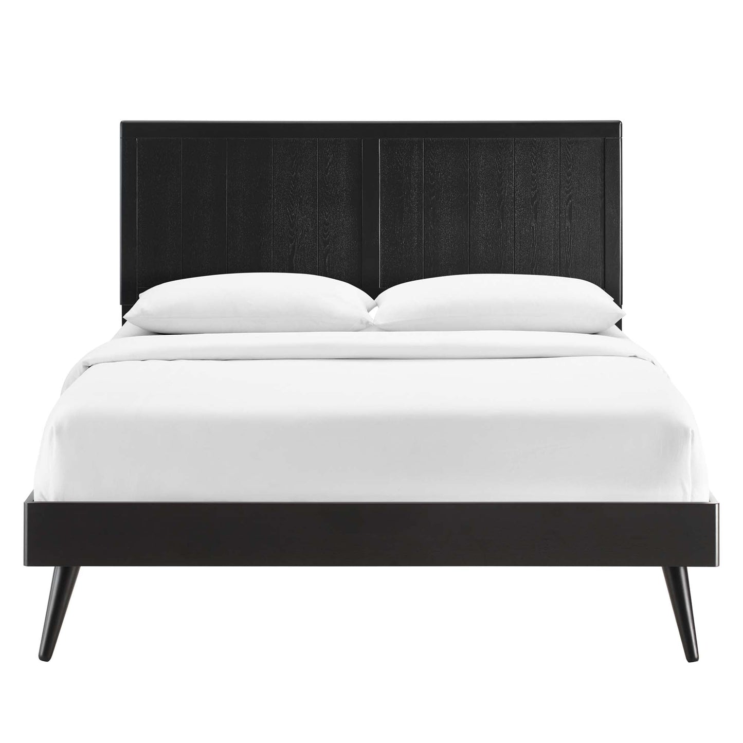 Modway Wood King Platform Bed and Splayed Legs