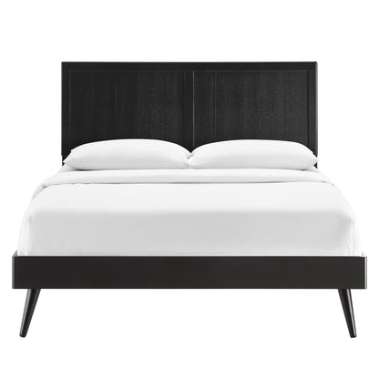 Modway Wood King Platform Bed and Splayed Legs