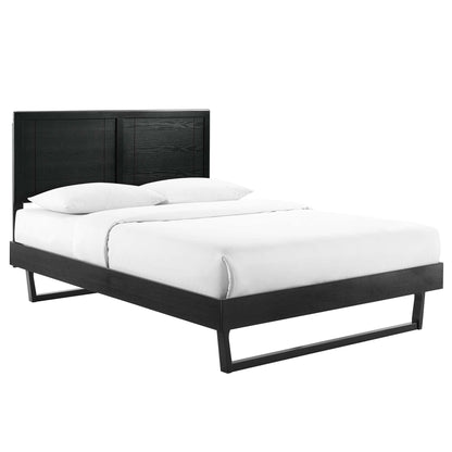 A Sturdy Wood Full Platform Bed And Frame