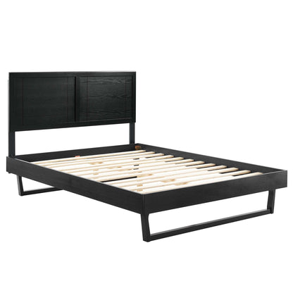 A Sturdy Wood Full Platform Bed And Frame