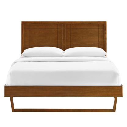A Sturdy Wood Full Platform Bed And Frame
