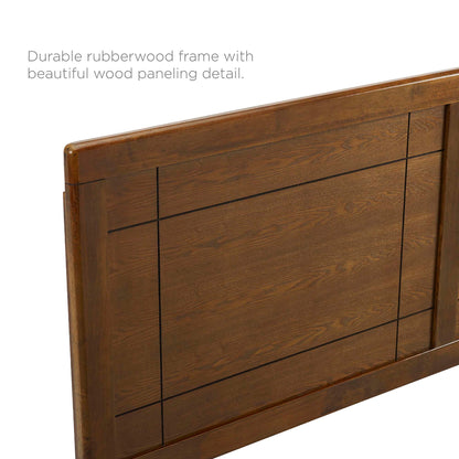 A Sturdy Wood Full Platform Bed And Frame