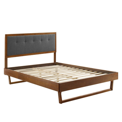 Willow Wood Full Platform Bed and Angular Frame