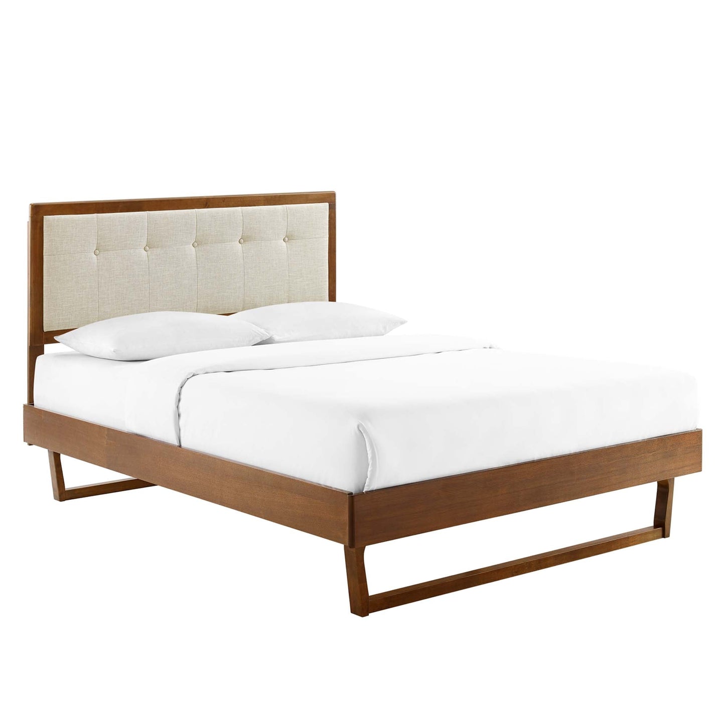 Willow Wood King Platform Bed With Modway
