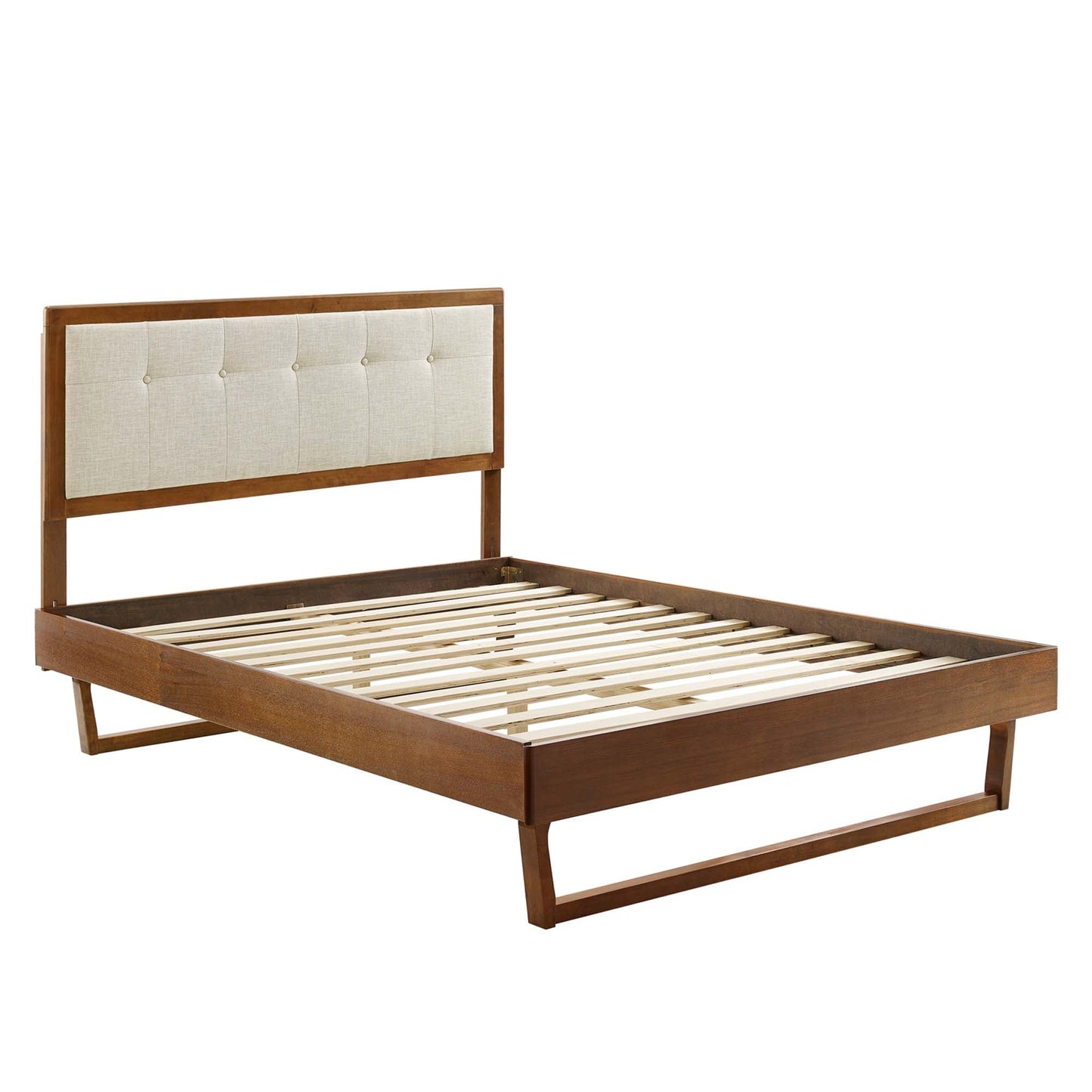 Willow Wood King Platform Bed With Modway