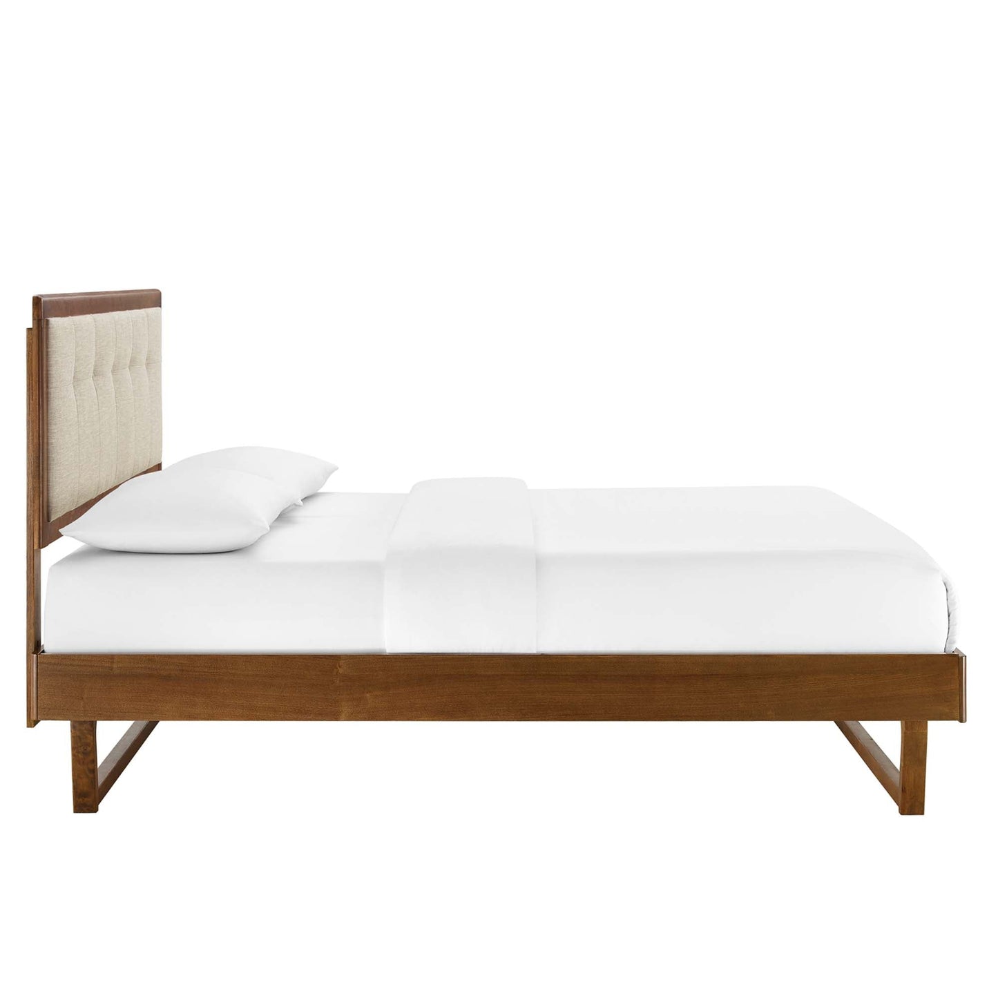 Willow Wood King Platform Bed With Modway
