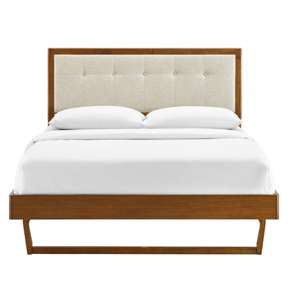 Willow Wood King Platform Bed With Modway