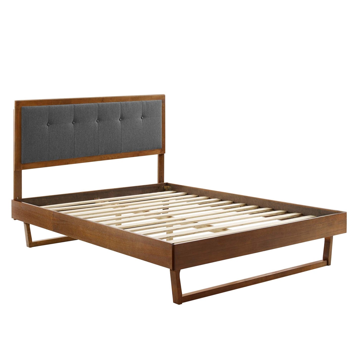 Willow Wood King Platform Bed With Modway