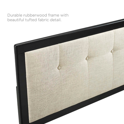 Willow Wood King Platform Bed and Splayed Legs