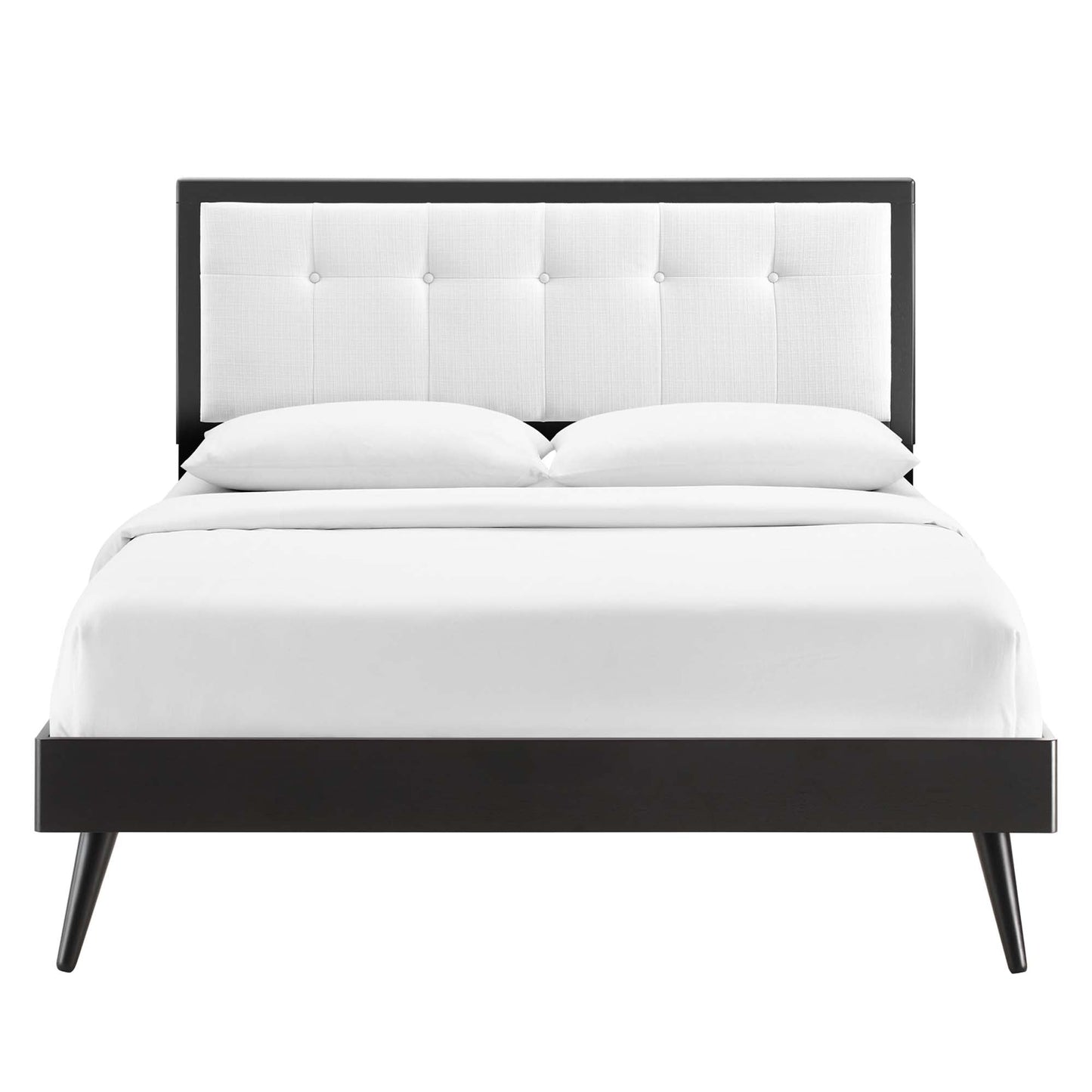 Willow Wood King Platform Bed and Splayed Legs
