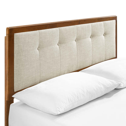 Willow Wood King Platform Bed and Splayed Legs