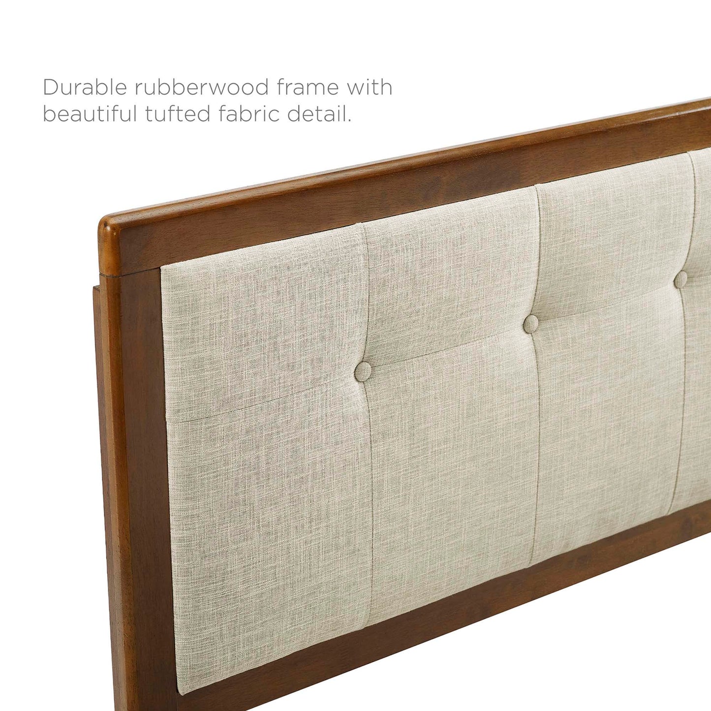 Willow Wood King Platform Bed and Splayed Legs