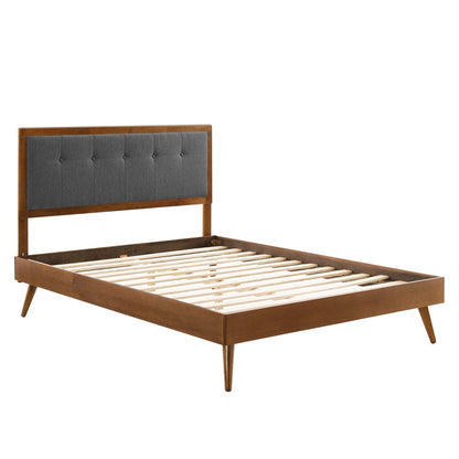 Willow Wood King Platform Bed and Splayed Legs