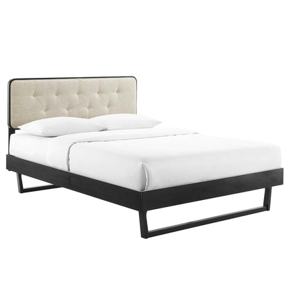 Bridgette Full Platform Bed and Wood Frame