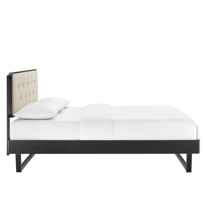 Bridgette Full Platform Bed and Wood Frame