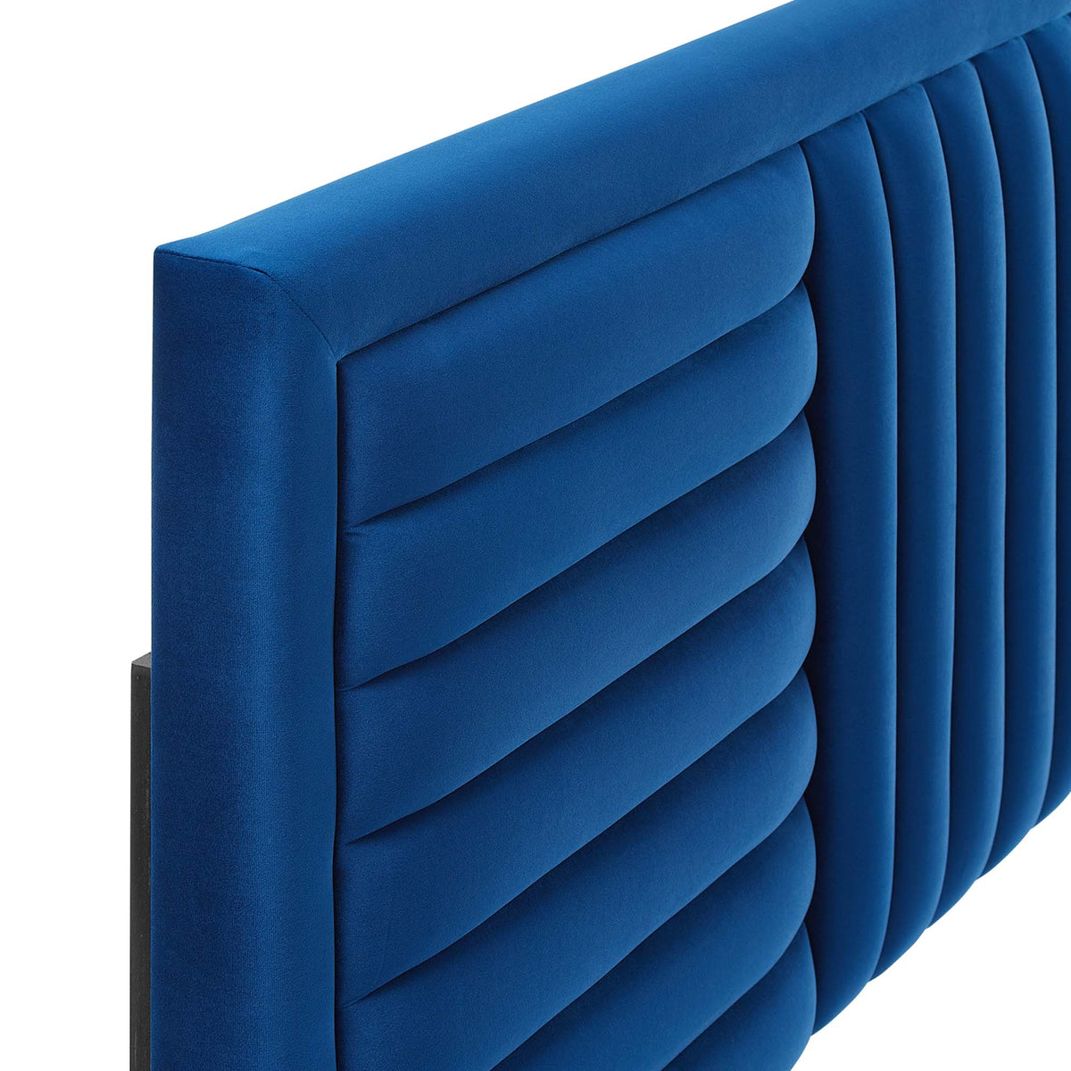 Believe Channel Tufted Headboard by Modway in royal blue velvet with channel tufting on Tampa Home & Garden Store