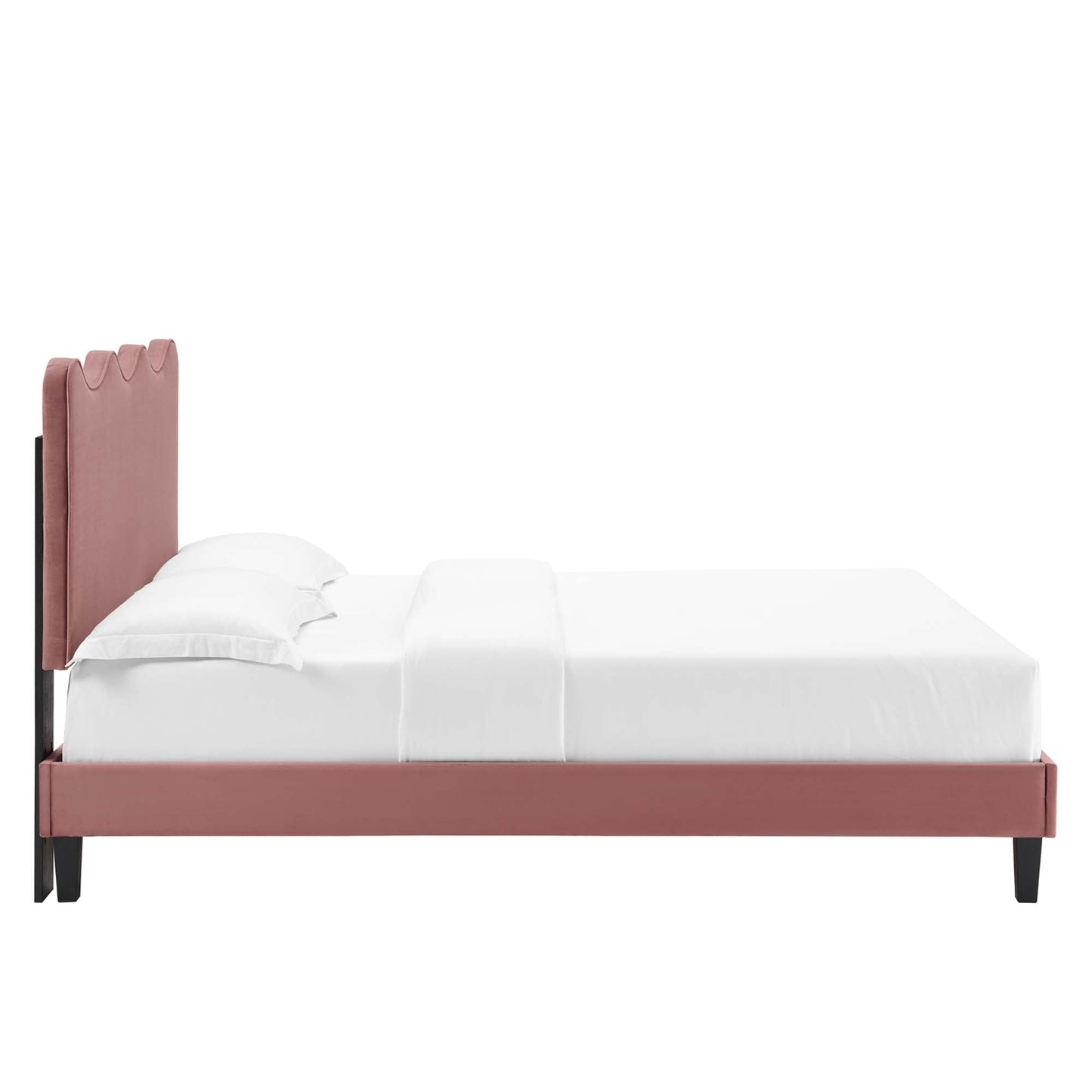 The Elegant Velvet Twin Platform Bed by Modway