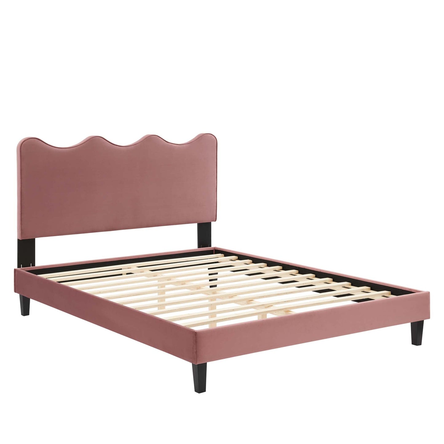 The Elegant Velvet Twin Platform Bed by Modway