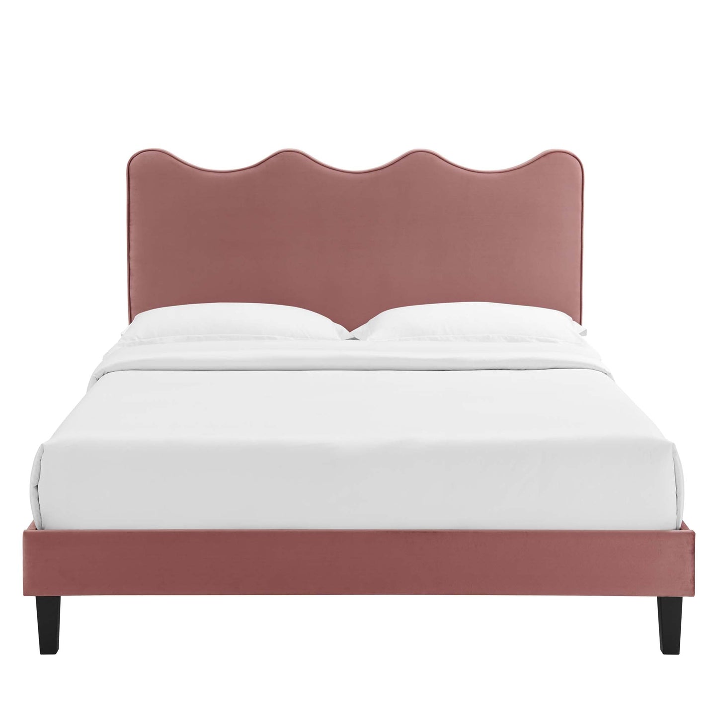 The Elegant Velvet Twin Platform Bed by Modway