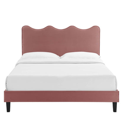 The Elegant Velvet Twin Platform Bed by Modway