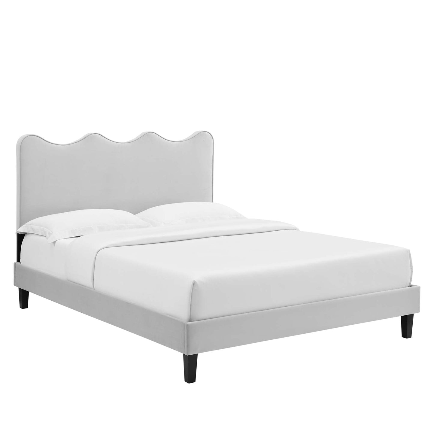 The Elegant Velvet Twin Platform Bed by Modway