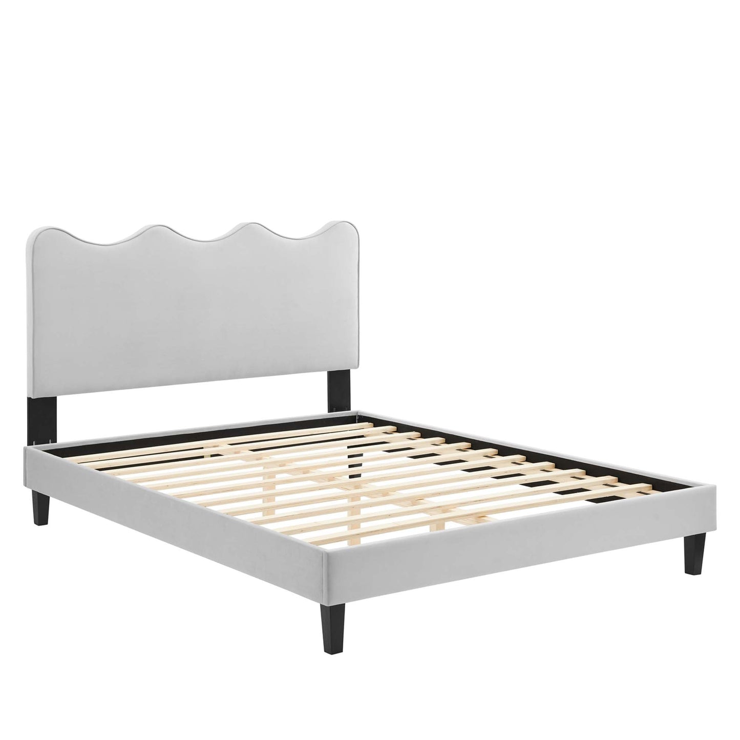 The Elegant Velvet Twin Platform Bed by Modway