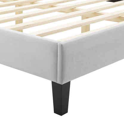 The Elegant Velvet Twin Platform Bed by Modway