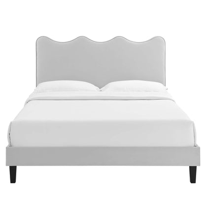 The Elegant Velvet Twin Platform Bed by Modway