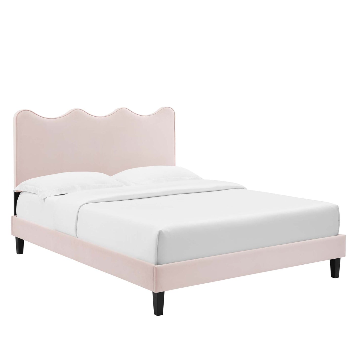 The Elegant Velvet Twin Platform Bed by Modway