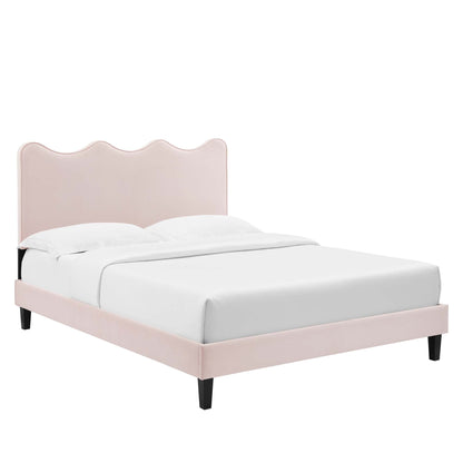 The Elegant Velvet Twin Platform Bed by Modway