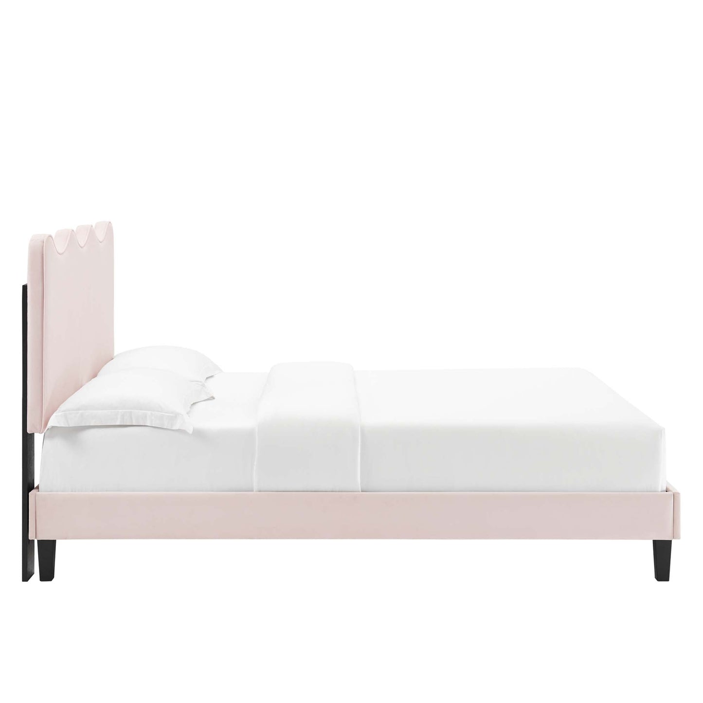 The Elegant Velvet Twin Platform Bed by Modway
