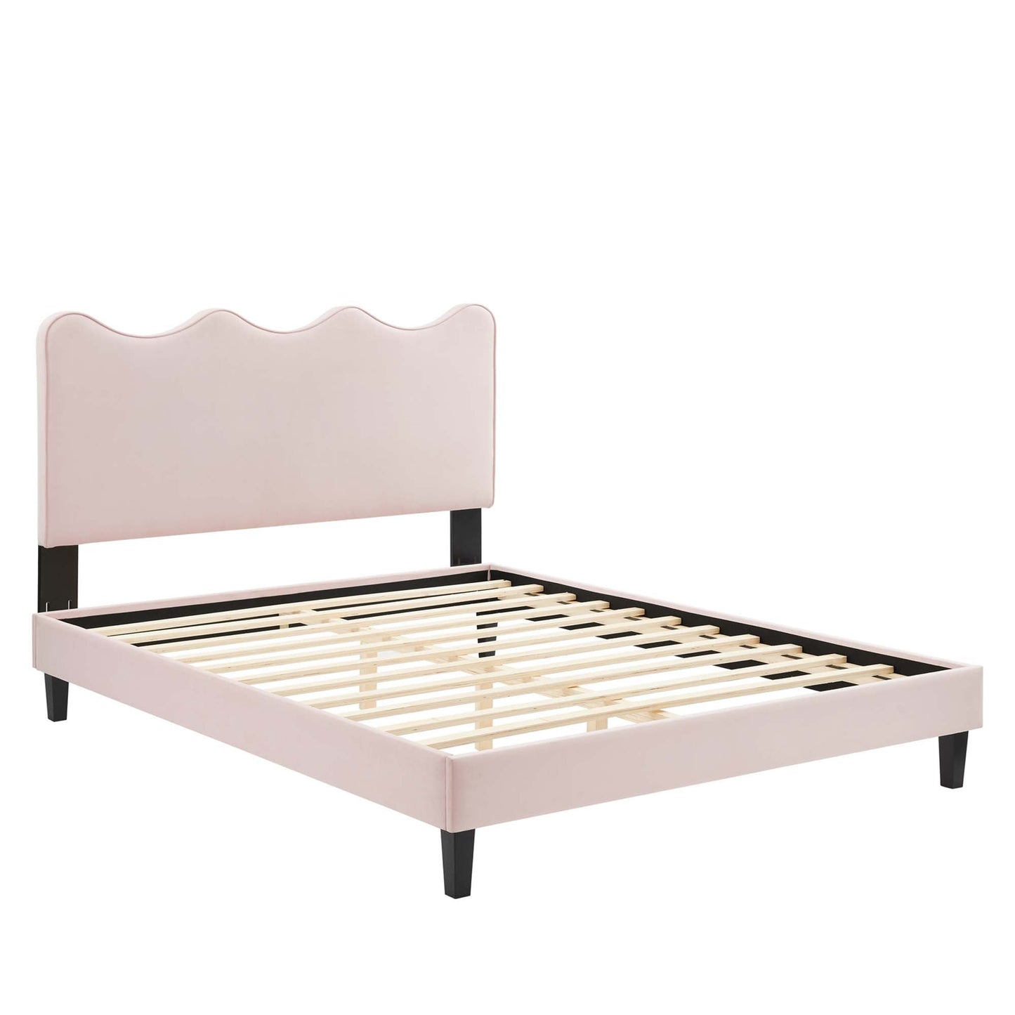 The Elegant Velvet Twin Platform Bed by Modway