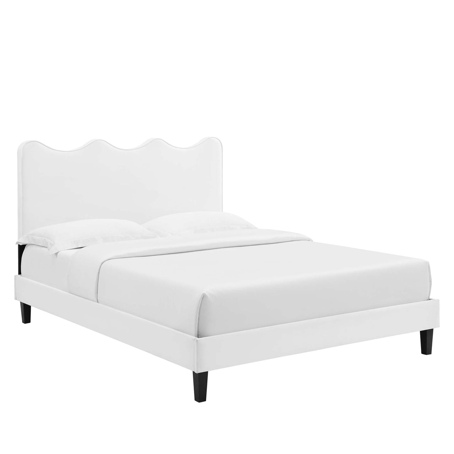The Elegant Velvet Twin Platform Bed by Modway
