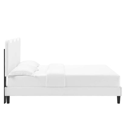 The Elegant Velvet Twin Platform Bed by Modway