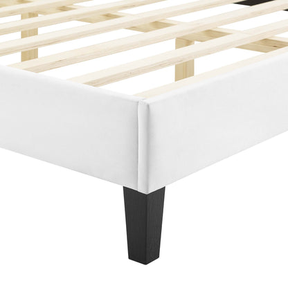 The Elegant Velvet Twin Platform Bed by Modway