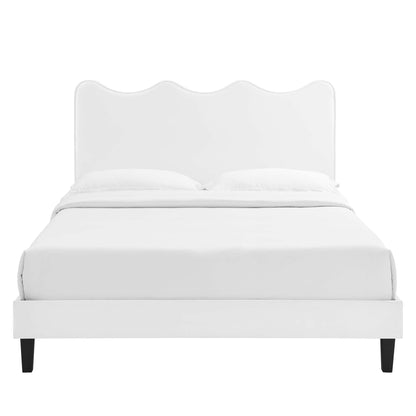 The Elegant Velvet Twin Platform Bed by Modway