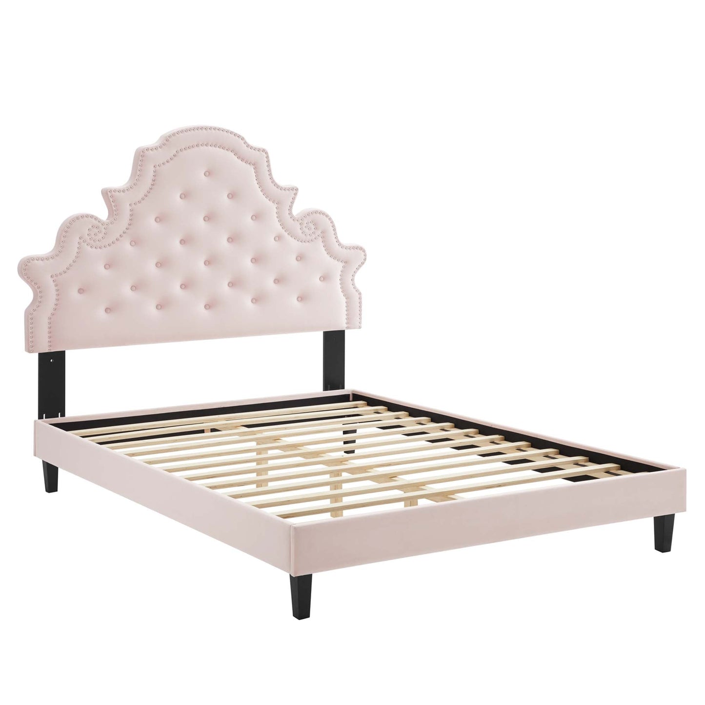 Gwyneth And Tufted Performance Velvet Bed