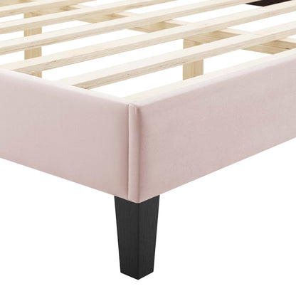 Gwyneth And Tufted Performance Velvet Bed