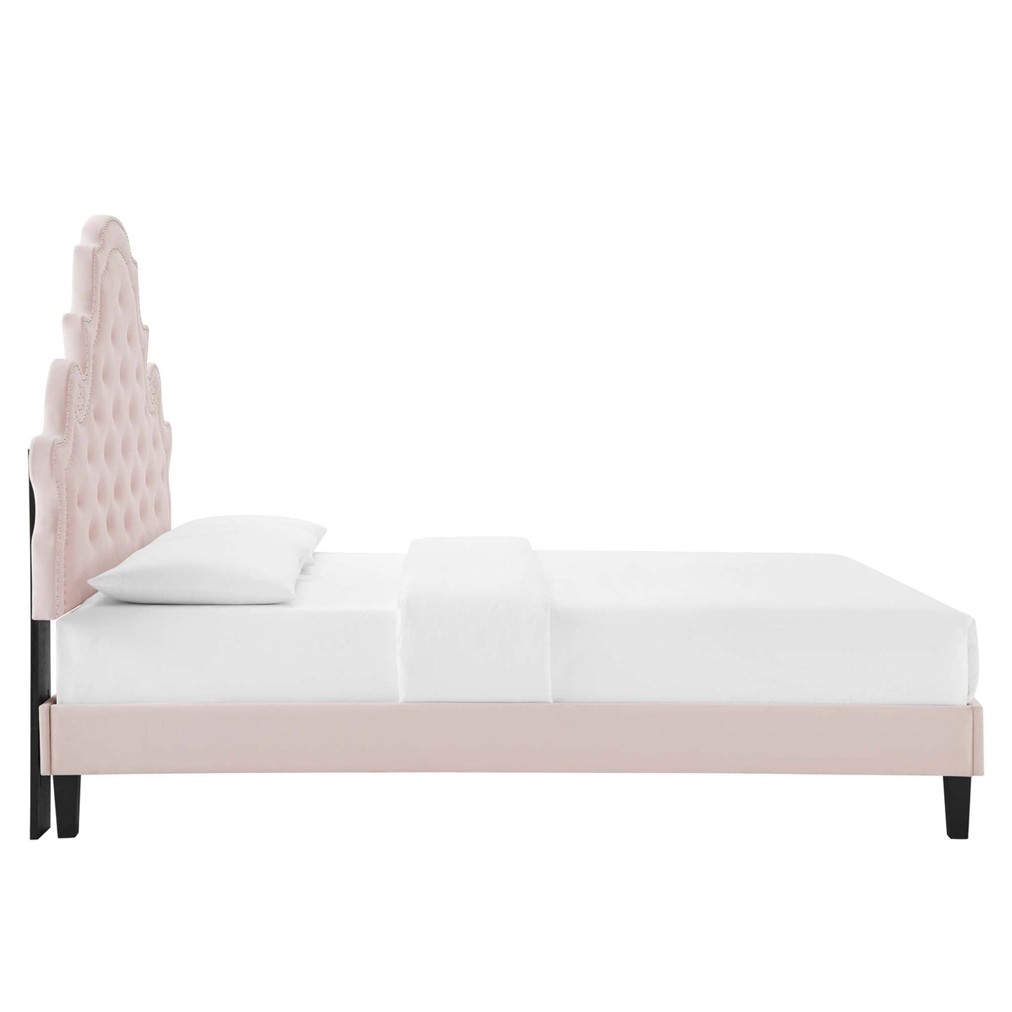 Gwyneth And Tufted Performance Velvet Bed