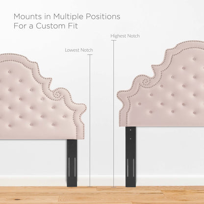 Gwyneth And Tufted Performance Velvet Bed