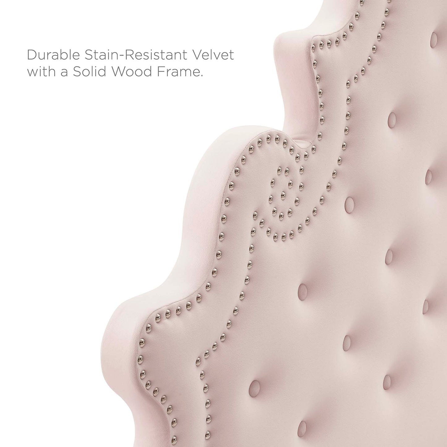 Gwyneth And Tufted Performance Velvet Bed